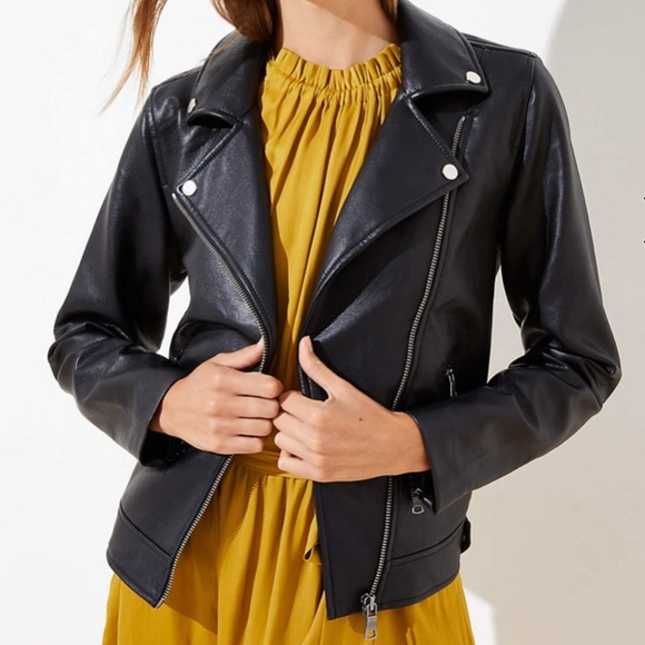 NWT Faux Leather Moro Jacket Black Medium Promesa - Picture 1 of 5